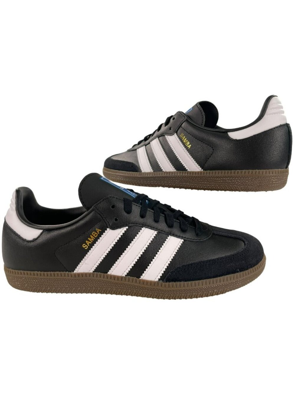 Adidas Samba OG J Black/White Gum Sole Sneakers Unisex Men's Sz 7/Wmn's Sz 9 NEW